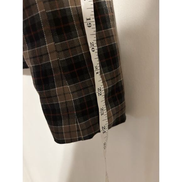 WAYF Blazer Jacket Small New Plaid Check Brown Black Fall - Picture 8 of 12